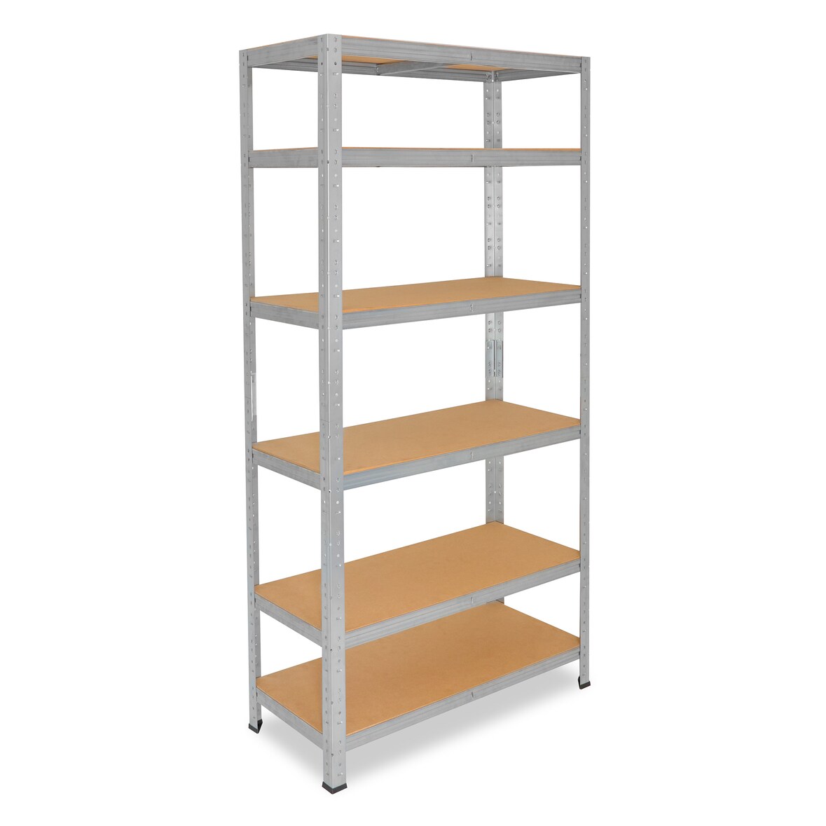 shelfplaza HOME 180x100x40 cm Schwerlastregal in verzinkt mit 6 Böden und 145 kg Traglast pro Boden