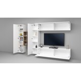 thumbnail of Mueble de pared moderno para salón 320x30x180cm lacado blanco brillo - ECHOT