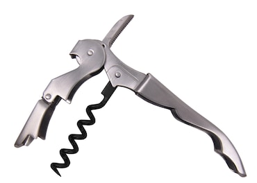 Eva saca-rolhas de garçom dupla alavanca inox antiaderente