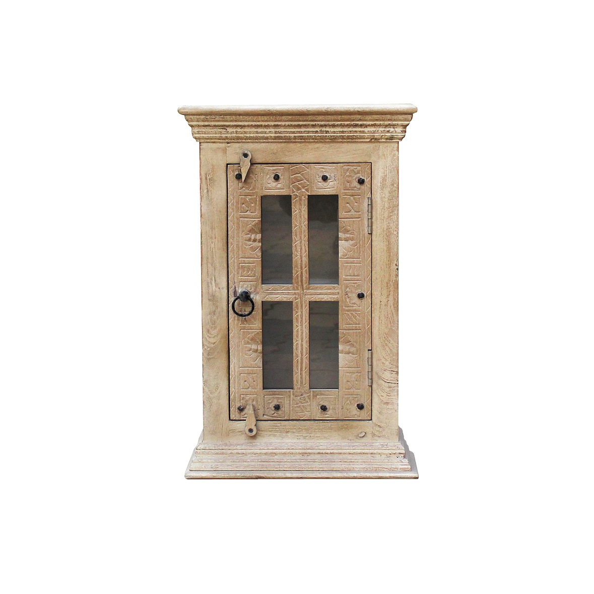 SIT Möbel Hängeschrank mit 1 Tür | Mango-Holz | natur | B 44 x T 20 x H 70 cm | 14502-01 | Serie DAIPUR