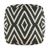 thumbnail of Kelim Sitzwürfel 50x50 H35cm Pouf Fußhocker Sitzhocker Bodenkissen Fußschemel : schwarz