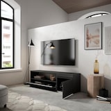 thumbnail of Móvel de TV, Muito espaço de arrumação, 150x35x45cm, Para televisores até 65", Estante para TV, Estilo moderno, Preto _ 57_1