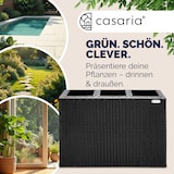 thumbnail of Deuba Poly Rattan Blumentopf Wasserabfluss Innentöpfe Schwarz