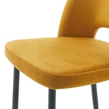 thumbnail of METRO PROFESSIONAL Gepolsterter Restaurantstuhl Salto 2er Set, Stahl/Polyester, gelb/schwarz