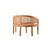 thumbnail of Möbilia tuinbank 120 cm | bananenbank 2-zits teakhout | B 120 x D 53 x H 85 cm | natuur | 11020012 | Serie GARTEN