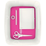 thumbnail of Aufbewahrungsbox MyBox Groß A4 mit Deckel ABS weiß/pink Packung mit 4 Stück