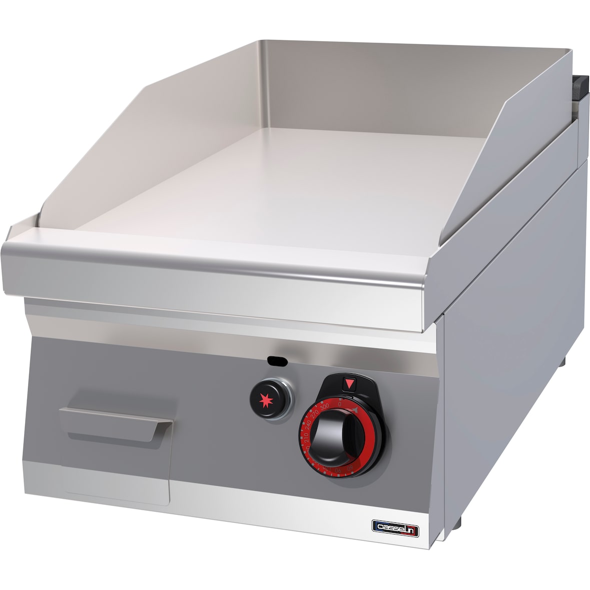 Gladde gietijzeren Gas 40-snackplaat  C7PASFLG40 Casselin