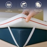 thumbnail of Topper una piazza e mezza 120 X 190 Memory Foam 9 Zone | Altezza 5 cm | Anallergico