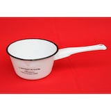 thumbnail of Kochtopf Topf mit Griff 51227 Weiß emailliert Emaille Kasserole Emailetopf Emailtopf