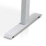 thumbnail of Zit-sta bureau elektrisch verstelbaar - MRC EASY 160 x 80 cm | frame wit – blad bruin eiken