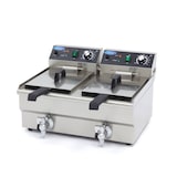 thumbnail of Friteuse - 2 x 10 L - 2 paniers - avec robinet de vidange