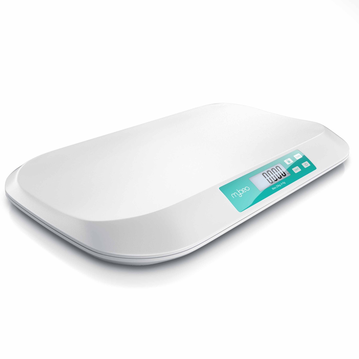 MyBeo Digitale Babywaage mit Display 50 g bis 20 kg / 3 Zoll Display / Einheit kg & lb
