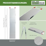 thumbnail of TRUTZHOLM 2 x Alu Auffahrrampen 205 cm 680 kg Tragkraft klappbar rutschhemmend gerillt Verladerampen