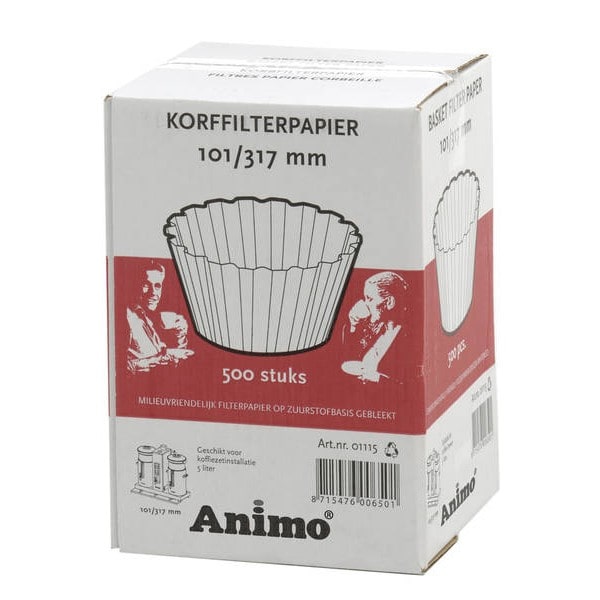 Animo 500 Stück Korbfilterpapier 101/317, 1 Stück