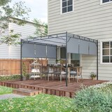 thumbnail of Outsunny Gazebo a Pergola 3x3 m in Acciaio con Tettuccio Scorrevole
