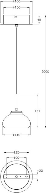 thumbnail of Arabella - Einzelne Pendelleuchte von Fabas Luce - 8W LED - Deckenleuchte Durchmesser 14cm Bernstein