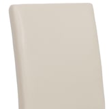 thumbnail of Juego de 6 sillas de comedor Silla de cocina Littau ~ polipiel, blanca, patas claras