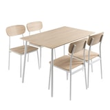 thumbnail of DUPI Conjunto Mesa y 4 sillas NEW XOBE, Fabricado con Metal y MDF, Mesa Comedor, Conjunto Estilo Atemporal (Taupe) 110x70 cm