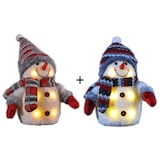 thumbnail of 2er Set Schneemann Dekofigur LED Weihnachtsfiguren