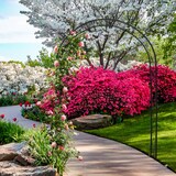 thumbnail of Relaxdays Rosenbogen Metall, Torbogen Garten, HxBxT: 216 x 125 x 36 cm, Vintage, Rankbogen für Kletterpflanzen, schwarz