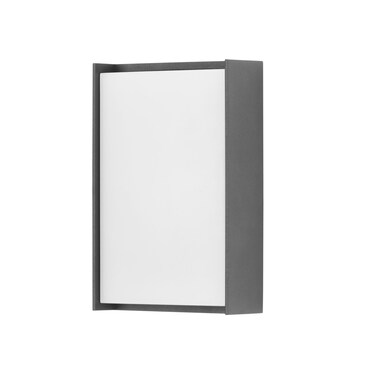Forlight Block - Aplique de Pared Exterior LED Luz Neutra 4000K Moderno para Terraza y Jardín de Aluminio Gris Antracita