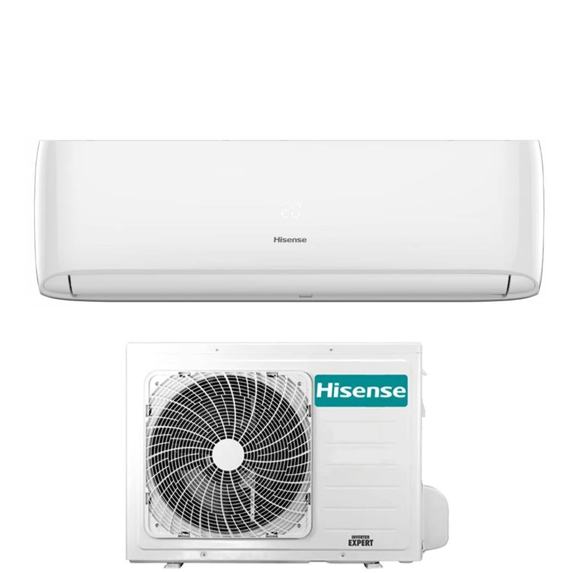 Climatizzatore Condizionatore Hisense Inverter serie EASY SMART 24000 Btu CA70BT2BG + CA70BT2BW R-32 Wi-Fi Integrato