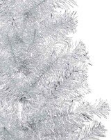 thumbnail of vidaXL Künstlicher Weihnachtsbaum Beleuchtung & Kugeln Silber 150 cm