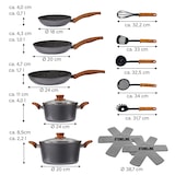 thumbnail of STONELINE® Back to Nature Kochgeschirr-Set, 14-teilig, mit Deckeln, Töpfe & Pfannen Induktion geeignet