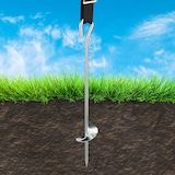 thumbnail of Relaxdays Bodenanker Set Trampolin, 8-teilig, Erdanker & Gurte, Sturmsicherung, Hering, Stahl verzinkt, schwarz/silber