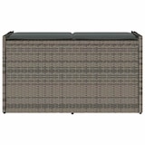 thumbnail of vidaXL Outdoor-Sitzbank mit Stauraum und Kissen Grau 100 cm