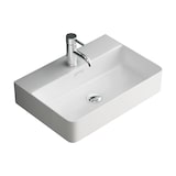 thumbnail of Alpenberger Waschbecken 60 cm Breit | Waschtisch als Hängewaschbecken oder Aufsatzwaschbecken Weiß | Handwaschbecken mit Nano für Gäste WC Badezimmer