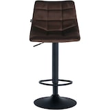 thumbnail of Lot de 2 tabourets de bar Jerry velours Marron/Noir