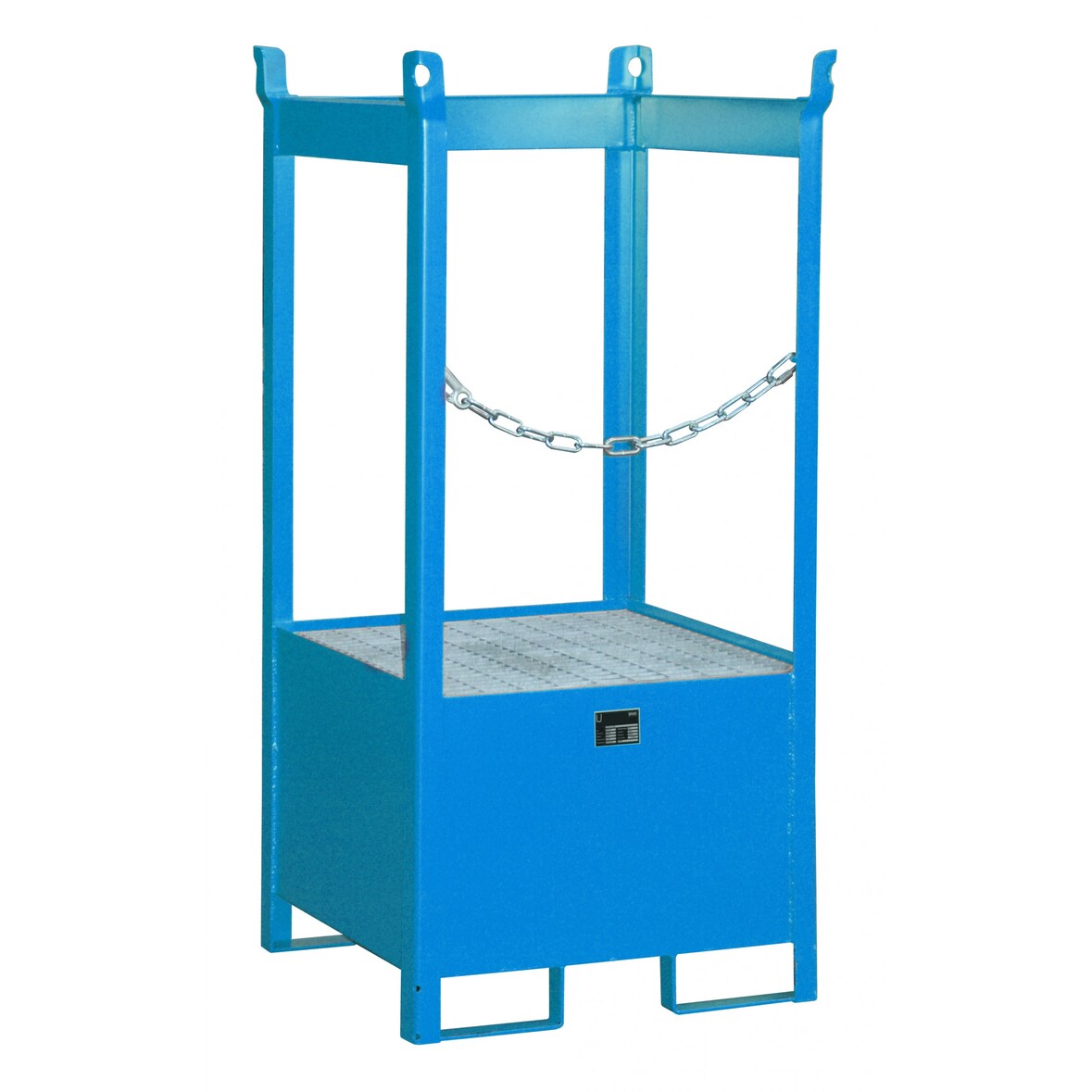 Fass Stapelpalette FSP 1 lackiert RAL5012 Lichtblau Umwelt Lagertechnik