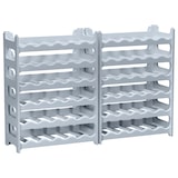 thumbnail of ARTECSIS Weinregal stapelbar Kunststoff für 72 Flaschen, stabiles Flaschenregal für Gastronomie und Lagerraum, erweiterbare Weinlagerung, Beton grau