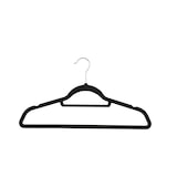 thumbnail of Tarrington House Beflockte Kleiderbügel, Kunststoff/Nylon/Metall, 44 x 24 x 0.6 cm, 10 Stück, schwarz