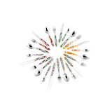 thumbnail of Excelsa Besteckset 24 stück Mandala Etno Stahl bunt