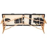 thumbnail of 3 Zonen Massageliege-Set Daniel mit Polsterung, Rollen und Holzgestellschwarz