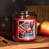 thumbnail of Duftkerze Candle Brothers Apple Cinnamon Crisp, Kerze im Glas, 2 Dochte, 510g, 100h Brenndauer, Raumduftkerze, rot