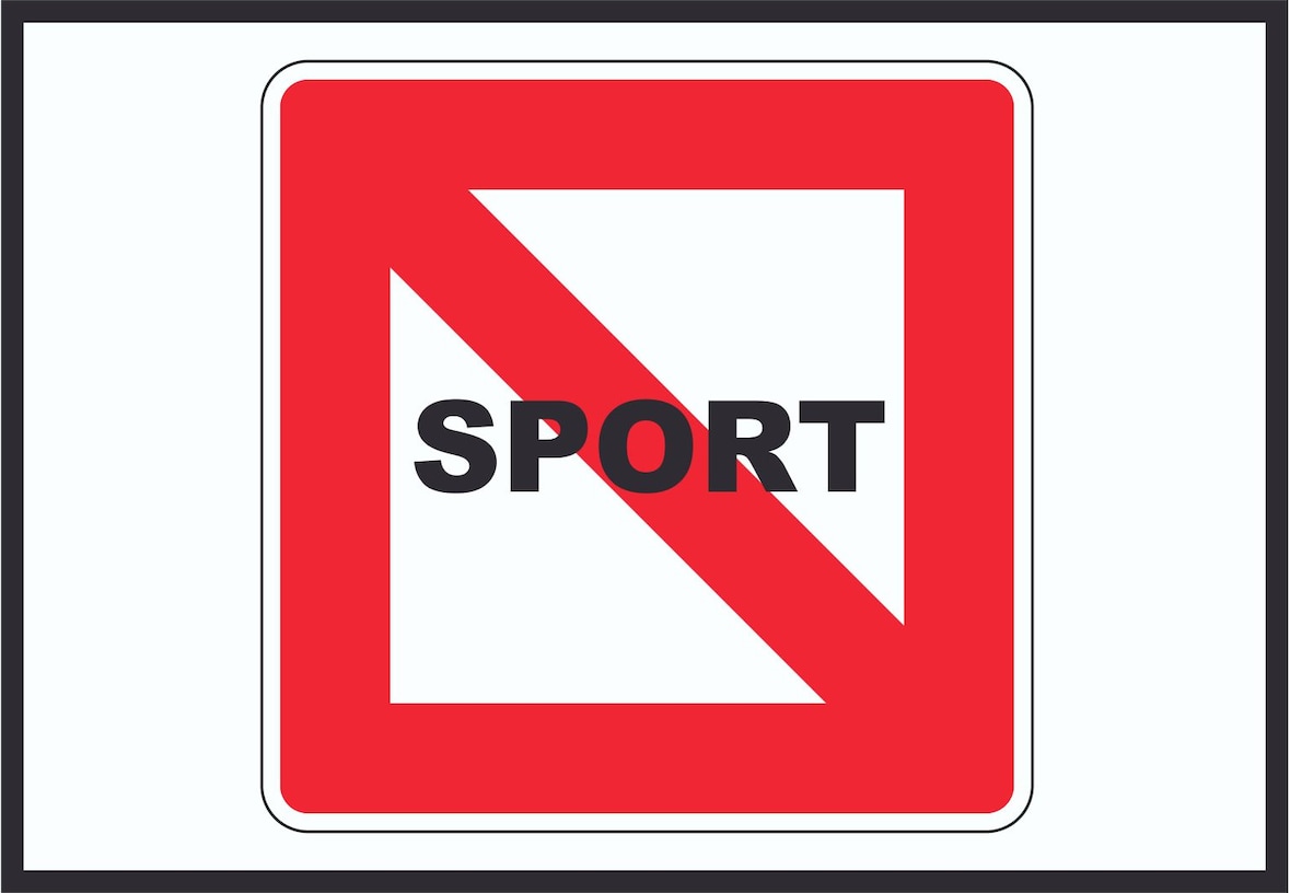 Fahrverbot für Sportboote Symbol Sportfahrzeuge verboten A5 (148x210mm)