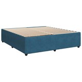 thumbnail of vidaXL Boxspringbett mit Matratze Blau 180x200 cm Samt