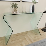 thumbnail of Consolle Tavolo Scrivania Ingresso Soggiorno Camera Letto Salotto Ufficio Sala Vetro Cristallo Tavolino Stretto Design Moderno Elegante 120 x 82 x 40