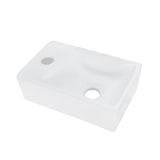 thumbnail of Aloni Keramik Design Handwaschbecken Weiß Hahnloch Links 30 x 18,5 x 9,5 cm