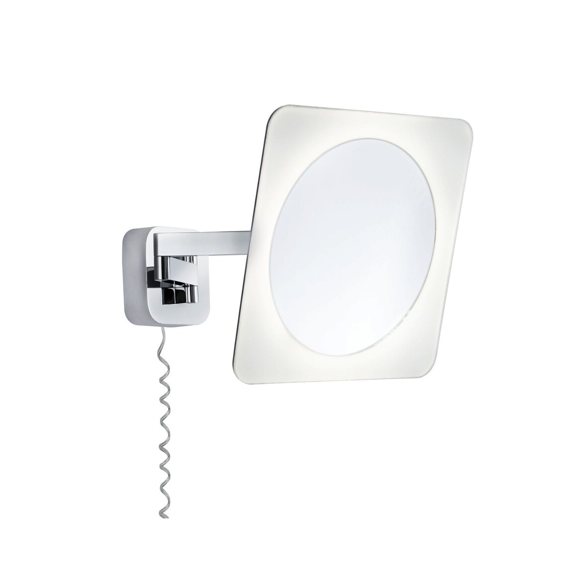 Paulmann Miroir cosmétique LED Bela Avec ampoule IP44  3000K 260lm 230V 5,7W  Chrome#Blanc#Miroir 70468