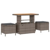 thumbnail of vidaXL Garten-Sofa-Set mit Kissen 8 pcs Grau Poly Rattan