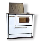 thumbnail of Stufa cucina riscaldamento a legna con forno struttura in acciaio 9,06 kW Popular -  Beige