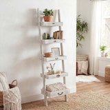 thumbnail of Prateleira Prateleira de pé Prateleira para plantas Suporte para flores, 169x43x32cm, aspeto gasto, vintage ~ branco