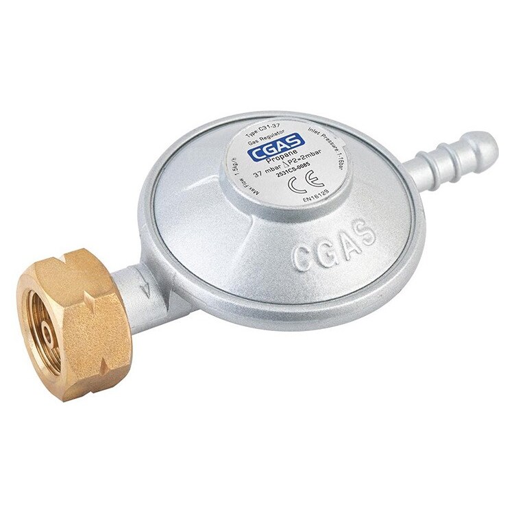 Blooboost Gasdrukregelaar - Gasontspanner voor Propaan - 37 mbar - Gasregelaar BBQ, Heater en Kooktoestel