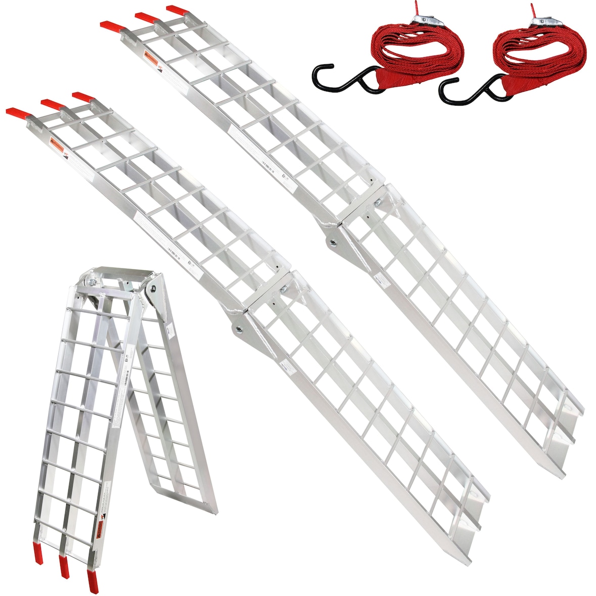 Auffahrrampe Rampe klappbar Laderampe Verladerampe Schiene 680kg Alu R4