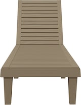 thumbnail of Helloshop26 - Tumbona tumbona cama de jardín mobiliario de exterior para terraza marrón claro 155 x 58 x 83 cm polipropileno 02_0012782