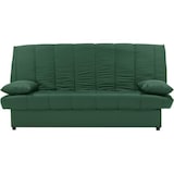 thumbnail of Banquette clic clac 3 places - Tissu 100% coton Vert - Style Contemporain - L 190 x P92 cm - MILA AUCUNE